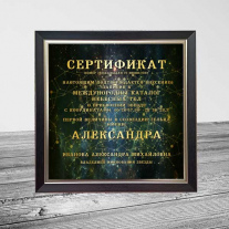 Сертификат на звезду (16 см)